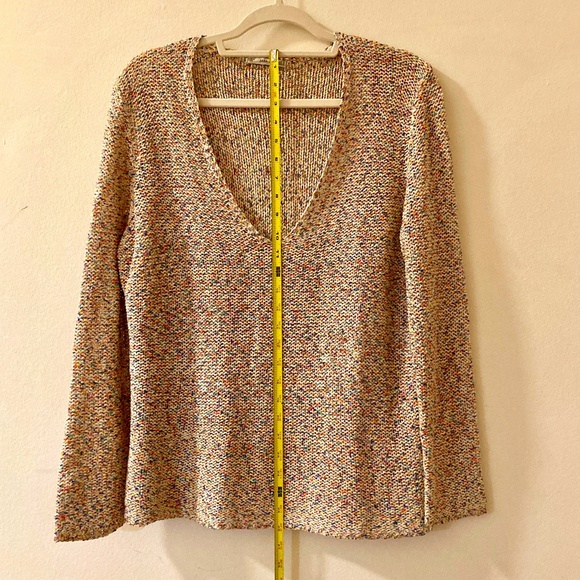 ZARA Rainbow Colored Oversized Boho Sweater Y2K Comfy Size S - Picture 6 of 10